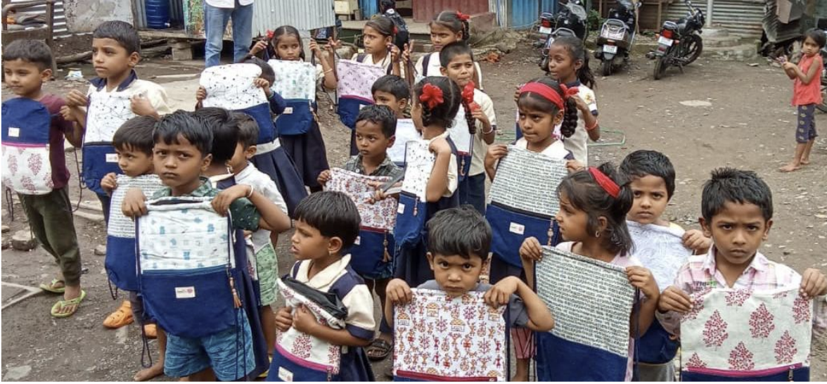 Distribution of School Bags